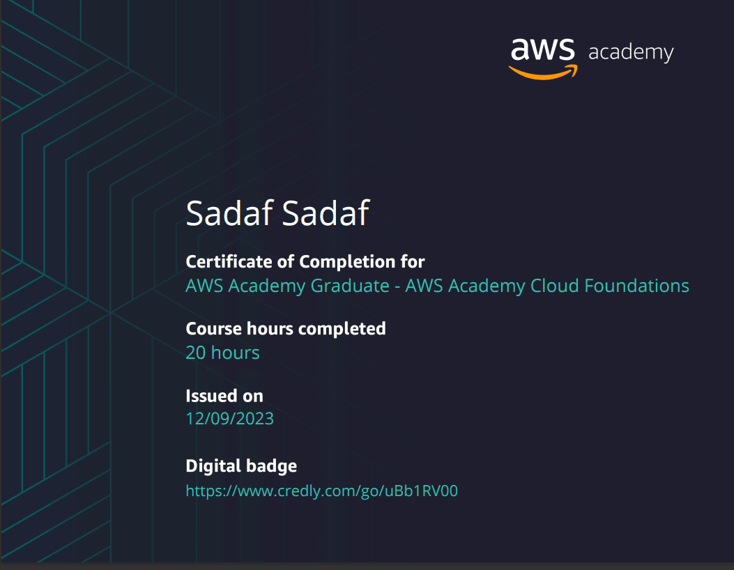 AWS Academy Cloud Foundations